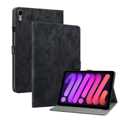 iPad mini 6 Tiger Pattern PU Tablet Case With Sleep / Wake-up Function iPad mini 2021 - Black