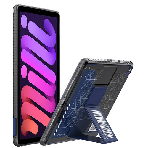 iPad mini 6 Mutural XingTu Series Tablet Case with Holder - Dark Blue