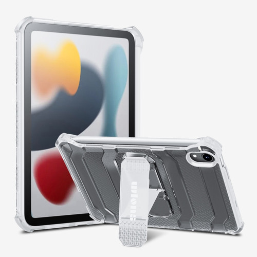 iPad mini 6 wlons Explorer Series PC + TPU Protective Tablet Case with Folding Holder - Matte Transparent