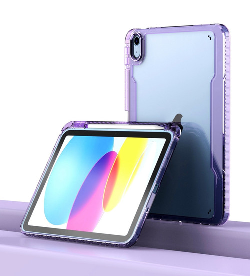 iPad mini 6 Clear Acrylic Shockproof Tablet Case - Purple