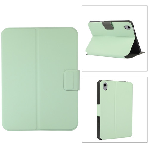 iPad mini 6 Electric Pressed Texture Horizontal Flip Leather Tablet Case with Holder & Pen Slot - Mint Green