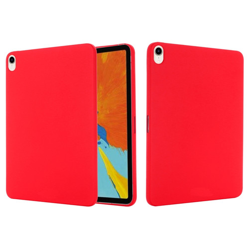 iPad mini 6 Solid Color Liquid Silicone Dropproof Full Coverage Tablet Case - Red