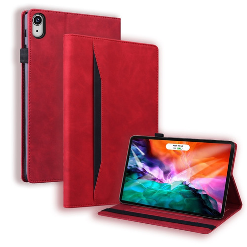 iPad mini 6 Business Shockproof Horizontal Flip Leather Tablet Case with Holder & Card Slots & Photo Frame & Pen Slot - Red