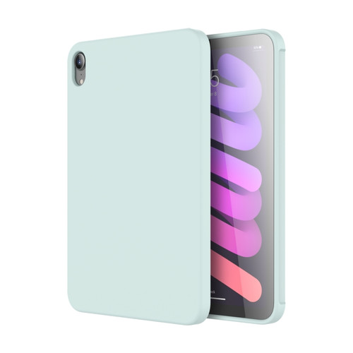 iPad mini 6 Mutural Silicone Microfiber Tablet Case - Sky Blue