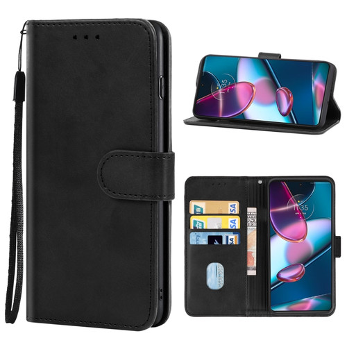 Motorola Edge+ 2022 / Edge 30 Pro Leather Phone Case - Black