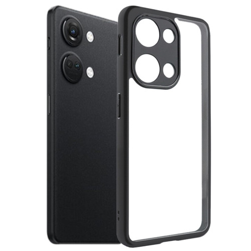 OnePlus ACE 2V Frosted TPU + Transparent PC Phone Case - Black
