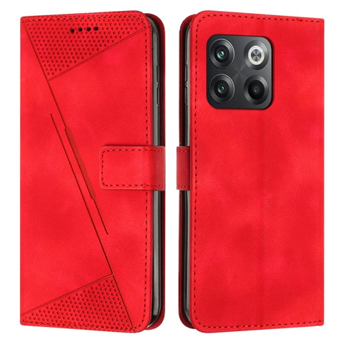 OnePlus Ace Pro 5G / 10T 5G Dream Triangle Leather Phone Case with Lanyard - Red
