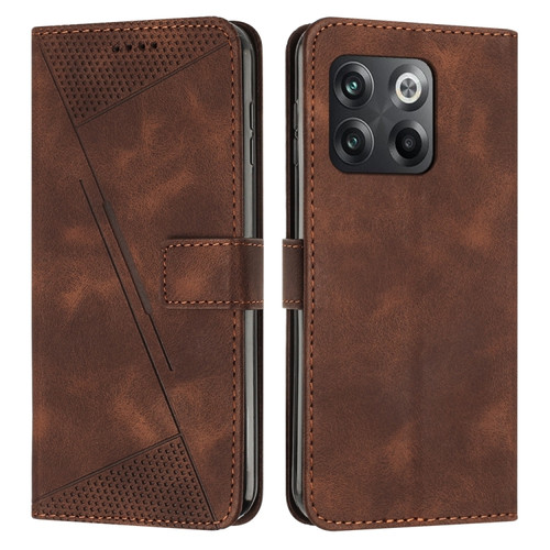 OnePlus Ace Pro 5G / 10T 5G Dream Triangle Leather Phone Case with Lanyard - Brown