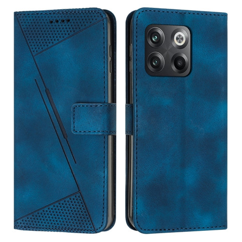 OnePlus Ace Pro 5G / 10T 5G Dream Triangle Leather Phone Case with Lanyard - Blue