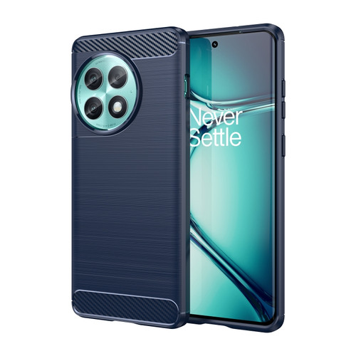 OnePlus ACE 2 Pro 5G Brushed Texture Carbon Fiber TPU Phone Case - Blue