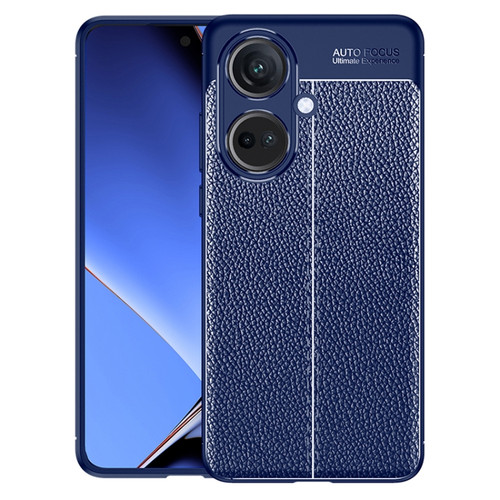 OPPO K11 5G/OnePlus Nord CE3 Litchi Texture Shockproof TPU Phone Case - Blue