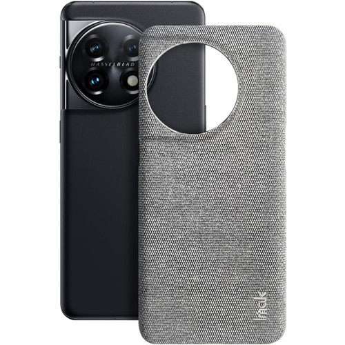 OnePlus 11 5G imak Ruiyi Series Cloth Texture PU + PC Phone Case - Light Grey