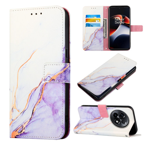 OnePlus Ace 2 5G / 11R 5G PT003 Marble Pattern Flip Leather Phone Case - LS006