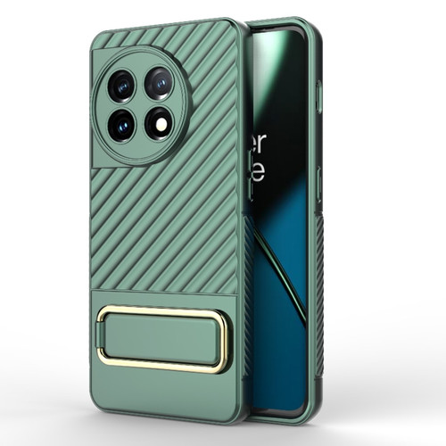 OnePlus 11 5G Wavy Textured Phone Case - Green