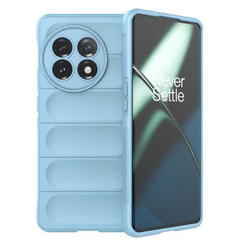 OnePlus 11 5G Magic Shield TPU + Flannel Phone Case - Light Blue