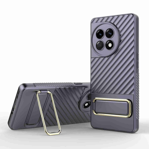 OnePlus Ace 2 5G Wavy Textured Phone Case - Purple