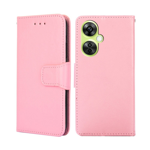 OnePlus Nord CE 3 Lite 5G Crystal Texture Leather Phone Case - Pink