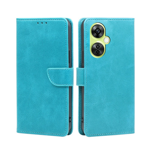OnePlus Nord CE 3 Lite 5G Calf Texture Buckle Flip Leather Phone Case - Blue