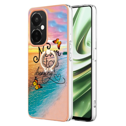 OnePlus Nord CE 3 5G/CE 3 Lite 5G Electroplating IMD TPU Phone Case with Ring - Dream Butterfly