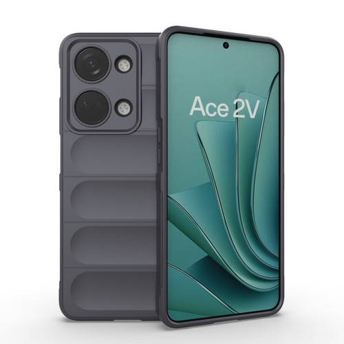 OnePlus Ace 2V Magic Shield TPU + Flannel Phone Case - Dark Grey