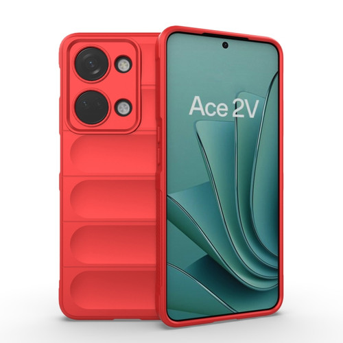 OnePlus Ace 2V Magic Shield TPU + Flannel Phone Case - Red