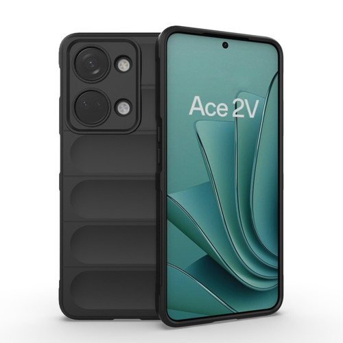 OnePlus Ace 2V Magic Shield TPU + Flannel Phone Case - Black