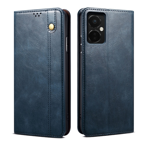 OnePlus Nord CE 3 Oil Wax Crazy Horse Texture Leather Phone Case - Blue