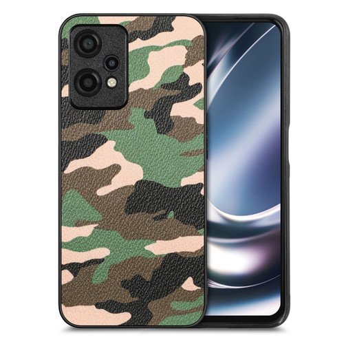 Oneplus Nord CE 2 Lite 5G Camouflage Leather Back Cover Phone Case - Green