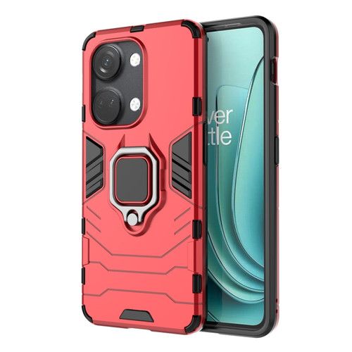 OnePlus Ace 2V Magnetic Ring Holder PC + TPU Phone Case - Red
