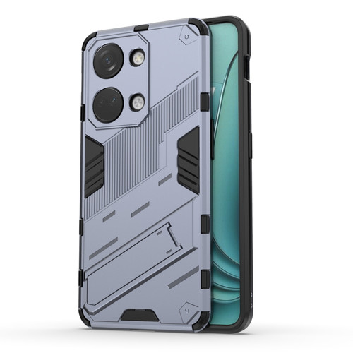 OnePlus Ace 2V Punk Armor 2 in 1 PC + TPU Phone Case with Holder - Grey