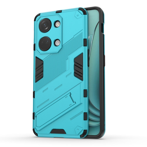 OnePlus Ace 2V Punk Armor 2 in 1 PC + TPU Phone Case with Holder - Blue