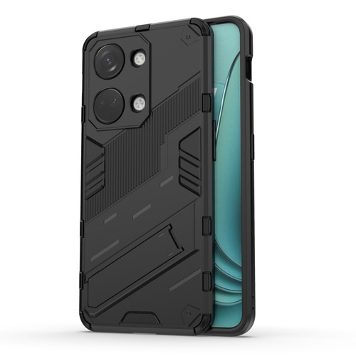 OnePlus Ace 2V Punk Armor 2 in 1 PC + TPU Phone Case with Holder - Black