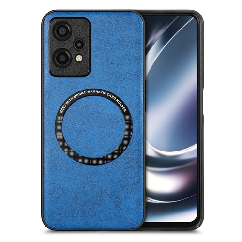 Oneplus Nord CE 2 Lite 5G Solid Color Leather Skin Back Cover Phone Case - Blue