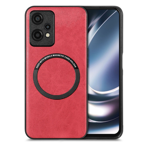 Oneplus Nord CE 2 Lite 5G Solid Color Leather Skin Back Cover Phone Case - Red