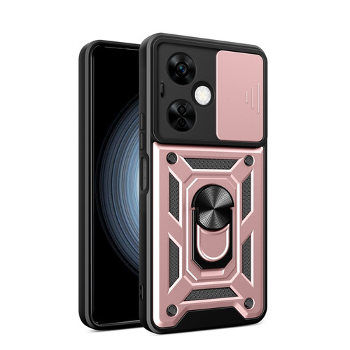 OnePlus Nord N30 / CE3 Lite Sliding Camera Cover Design TPU Hybrid PC Phone Case - Rose Gold