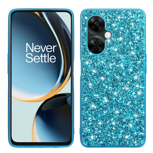 OnePlus Nord CE3 Glitter Powder Shockproof TPU Phone Case - Blue