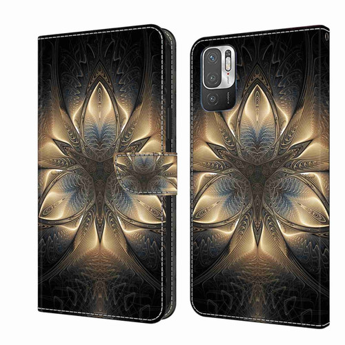 Xiaomi Redmi Note 10 5G Crystal 3D Shockproof Protective Leather Phone Case - Luminous Building