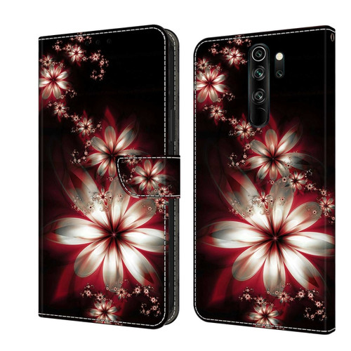 Xiaomi Redmi Note 8 Pro Crystal 3D Shockproof Protective Leather Phone Case - Fantastic Flower