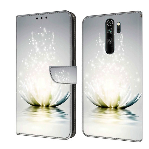 Xiaomi Redmi Note 8 Pro Crystal 3D Shockproof Protective Leather Phone Case - Light Lotus