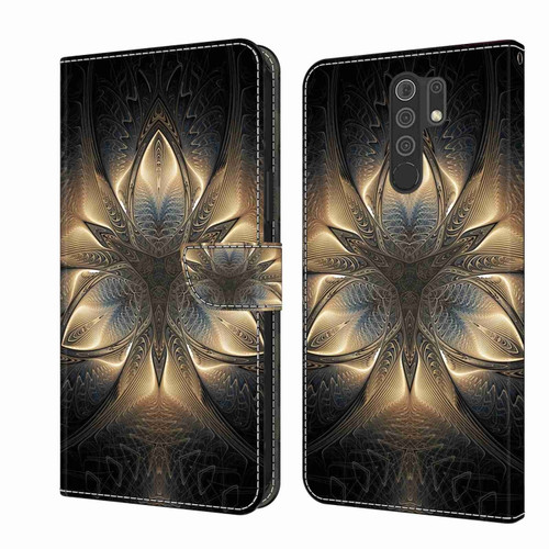 Xiaomi Redmi 9 Crystal 3D Shockproof Protective Leather Phone Case - Luminous Building