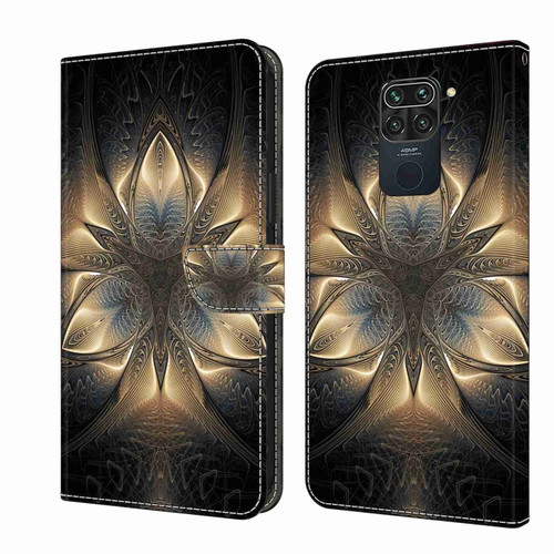 Xiaomi Redmi Note 9 Crystal 3D Shockproof Protective Leather Phone Case - Luminous Building