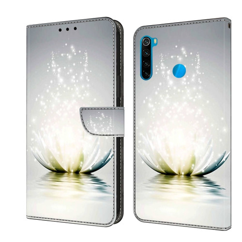 Xiaomi Redmi Note 8T Crystal 3D Shockproof Protective Leather Phone Case - Light Lotus