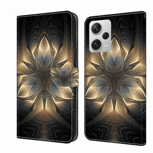 Xiaomi Redmi Note 12 Pro+ Crystal 3D Shockproof Protective Leather Phone Case - Luminous Building