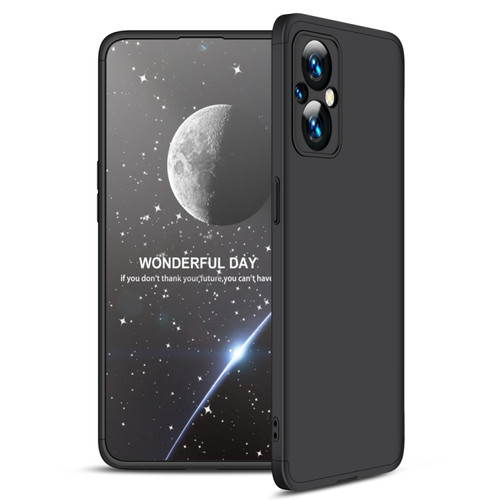 OPPO Reno7 Z 5G / A96 5G / Reno7 Lite / F21 Pro 5G / OnePlus Nord N20 5G GKK Three Stage Splicing Full Coverage PC Phone Case - Black