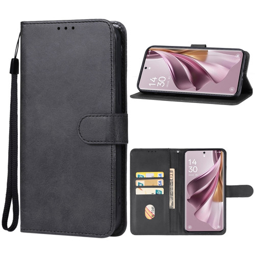 OPPO Reno10 Pro+ Leather Phone Case - Black