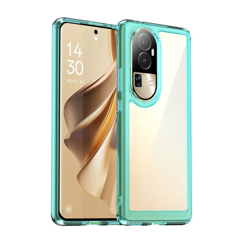 OPPO Reno10 Pro Global / Reno10 Global Colorful Series Acrylic + TPU Phone Case - Transparent Blue