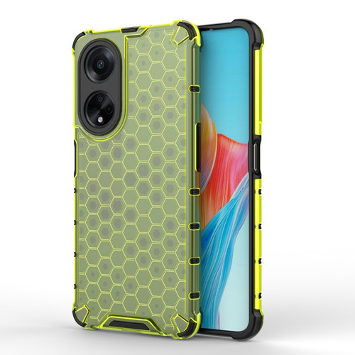 OPPO A98 5G / A1 5G Shockproof Honeycomb Phone Case - Green