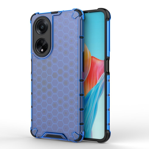 OPPO A98 5G / A1 5G Shockproof Honeycomb Phone Case - Blue