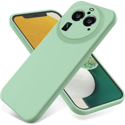 OPPO Find X6 Pro Pure Color Liquid Silicone Shockproof Phone Case - Green