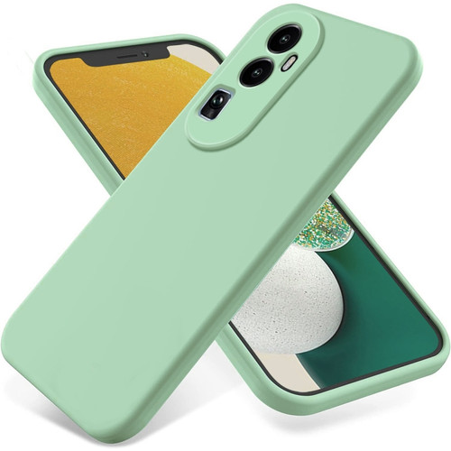 OPPO Reno10 Pro+ Pure Color Liquid Silicone Shockproof Phone Case - Green